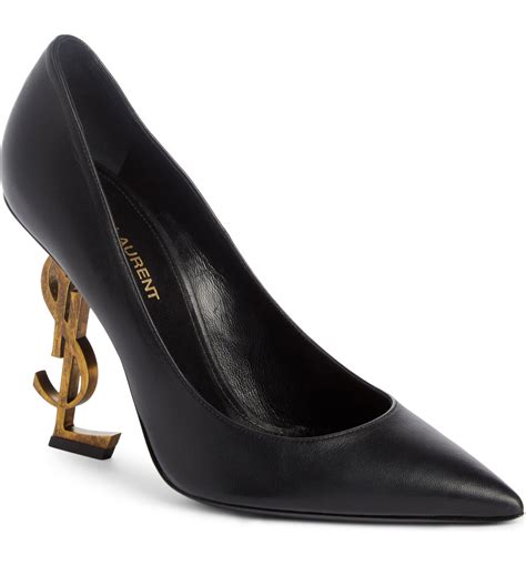 ysl pumps schwarz|saint laurent ysl heel pump.